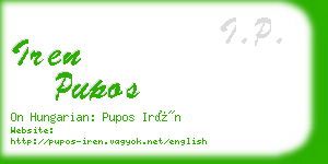 iren pupos business card